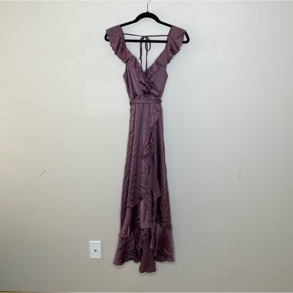 Show Me Your MuMu Samantha Ruffle Wrap Dress - Picture 2 of 4